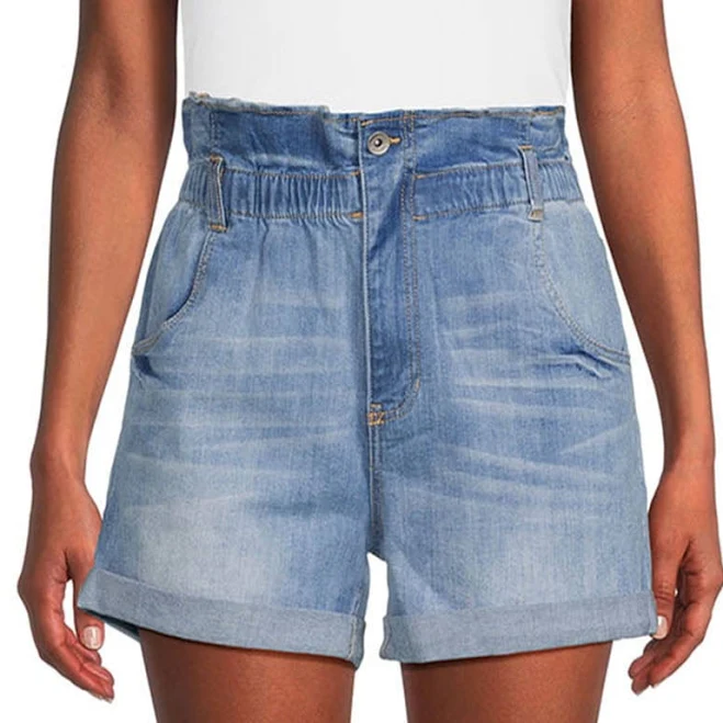 shorts Dollhouse Juniors Paperbag Waist Denim Shorts Walmart $31.67