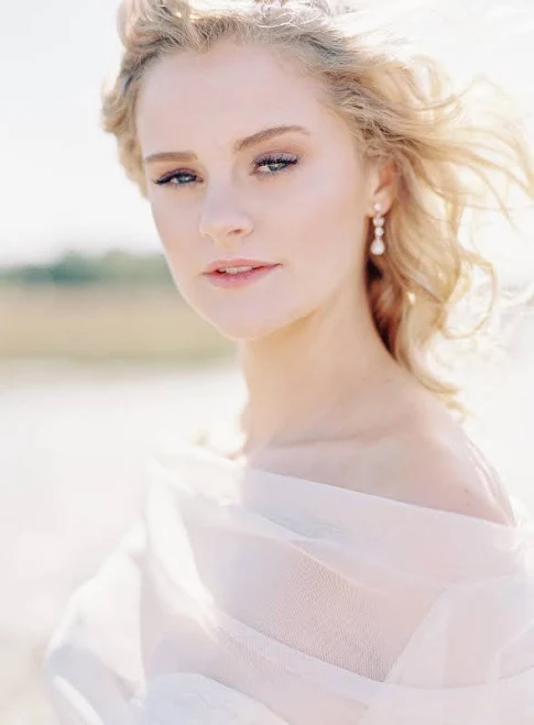 accessory Eden Luxe Bridal Blaise Pearl Drop Earrings edenluxebridal.com $168