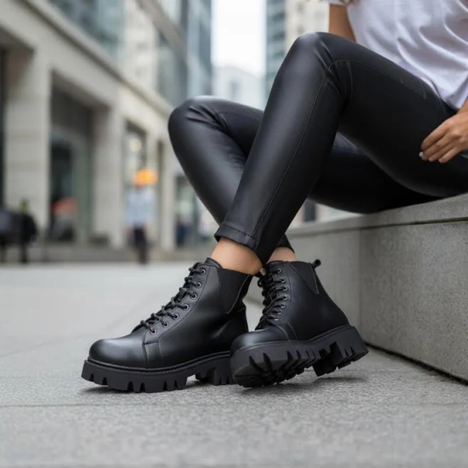 shoes Edgy Goth Platform Combat Boots Etsy - Seller $155.25