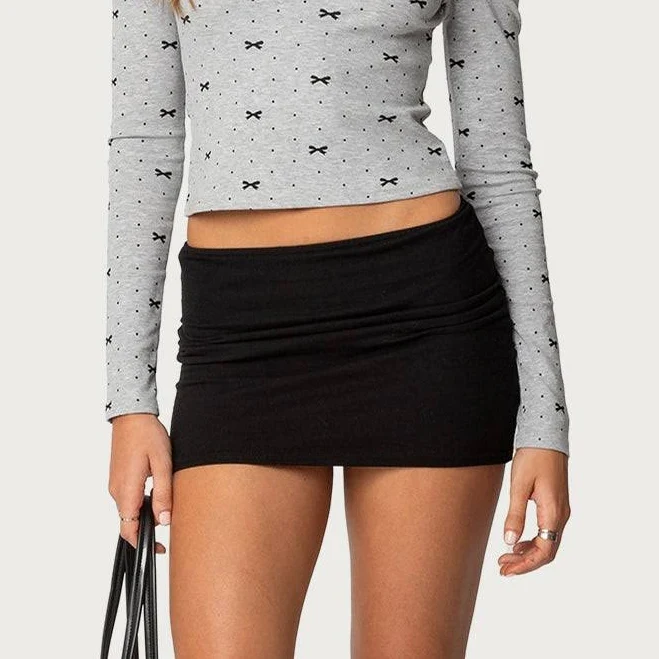 mini skirt Edikted Women's Aisha Low Rise Mini Skirt edikted $23.2