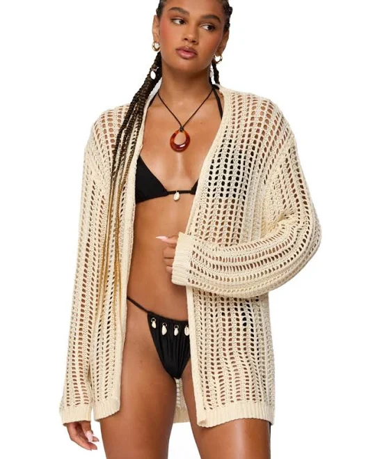 outerwear Edikted Women's Darcee Oversized Crochet Cardigan Macy's $49