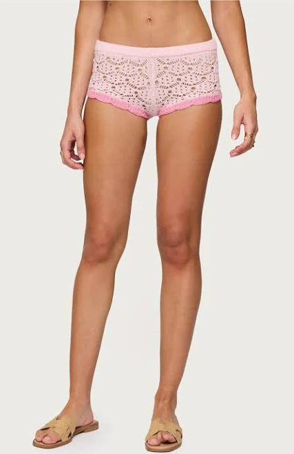 shorts Edikted Women's Elisa Open Knit Shorts PacSun $43.2