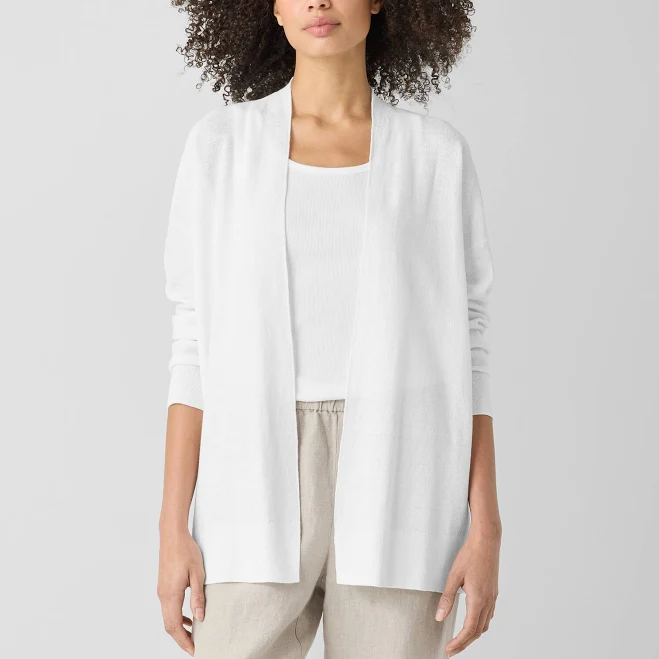 outerwear Eileen Fisher Women's Long Linen-Blend Cardigan Eileen Fisher $175.2