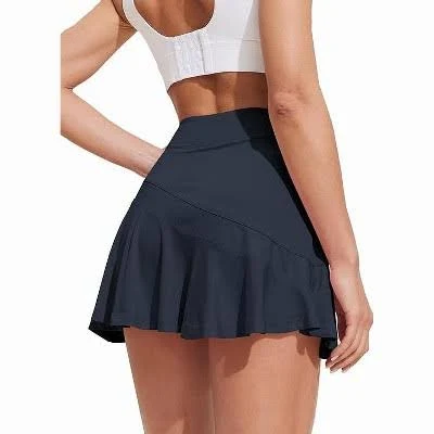 skirt Ekouaer Women's Pleated Tennis Skirt with Shorts Pockets Target $25.09