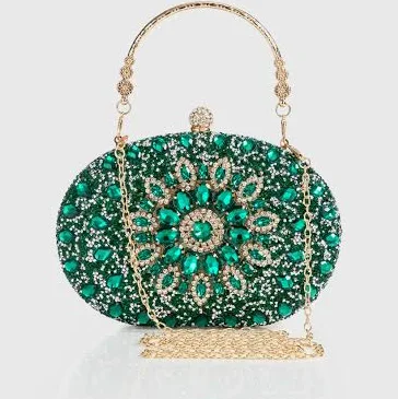 bag Elegant Emerald Oval Clutch Babeyond $44