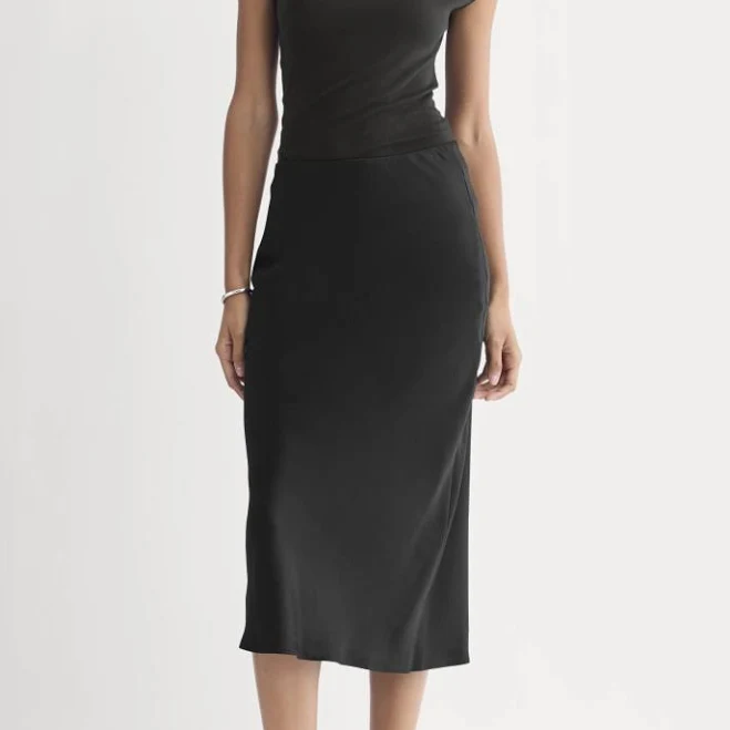 skirt Everlane Silk Charmeuse Slip Skirt Everlane $101