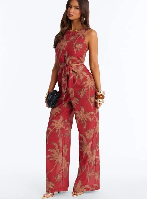 jumpsuit Fashion Nova Women's Off to Sunset Linen Jumpsuit Fashion Nova $39.99