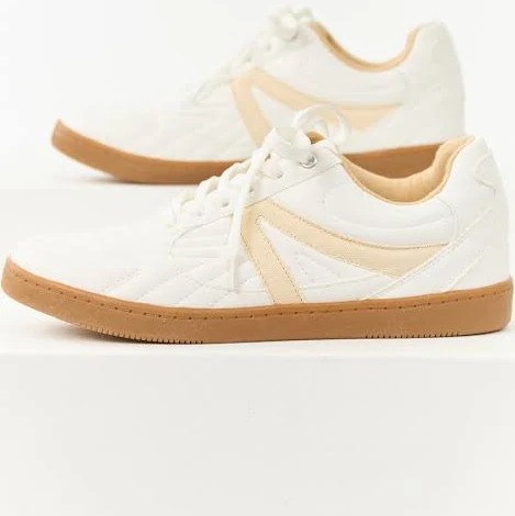 shoes Faux Leather Lace Up Low Top Sneakers Lime Lush $29.95