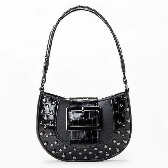 bag Faux Leather Mini Studded Buckle Shoulder Bag PacSun $25.19