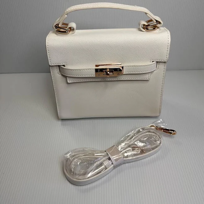 bag Faux Leather Mini Top Handled Bag with Shoulder Strap Etsy - Seller $28