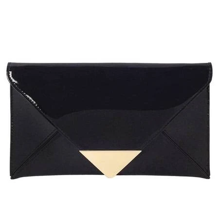 bag Faux Patent Leather Glossy Envelope Clutch Women's Walmart - Fabianny $37.95
