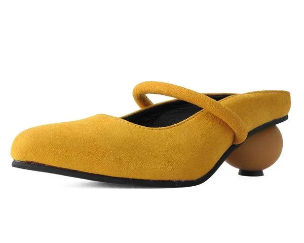 shoes Faux Suede Ball Heel T.U.K. Shoes Outlet $39.98