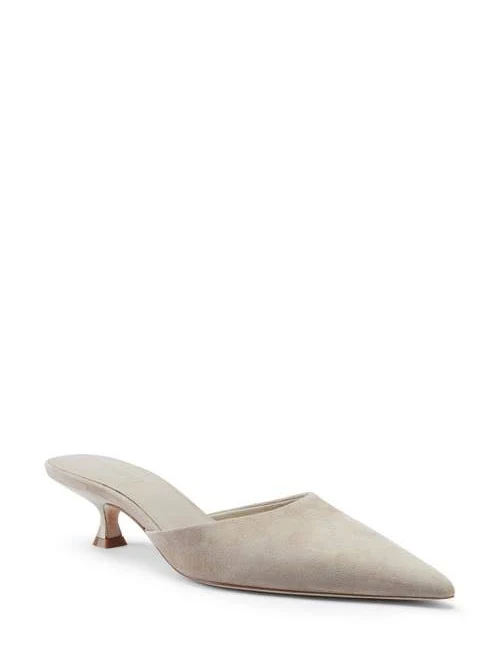 shoes FEMME LA Women's St. Honore Suede Kitten Heel Mules Nordstrom $199