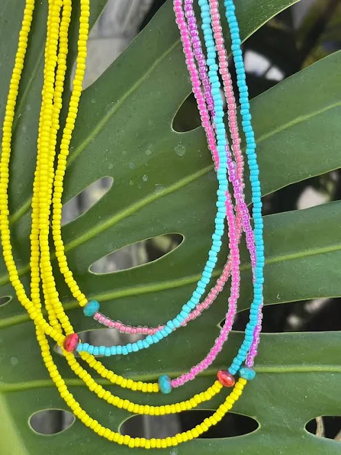 accessory Five Strand Beaded Necklace Etsy - Seller $38