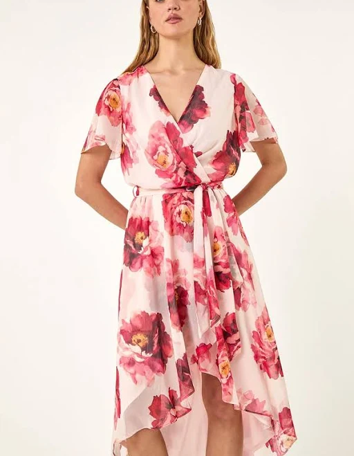 dress Floral Print Midi Wrap Dress Next USA $113