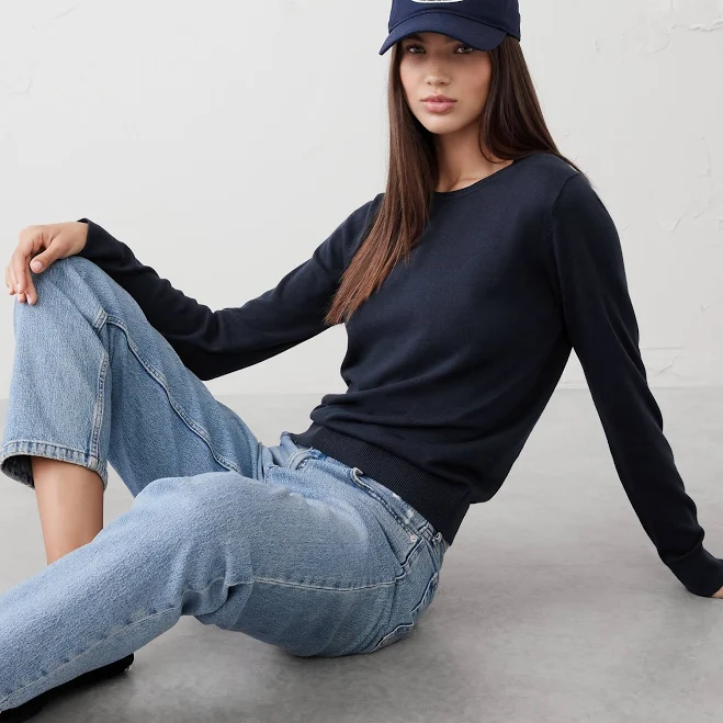 matching set Forever Crew-Neck Sweater Banana Republic Factory $35