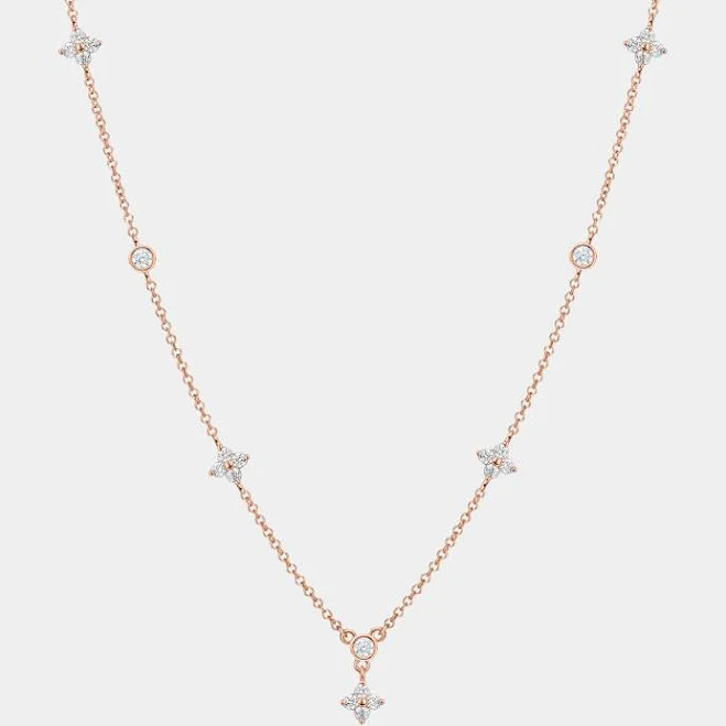 accessory Four Petal Flower Charm Layering Necklace Perimade & Co. $51.95