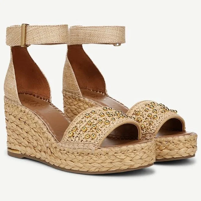shoes Franco Sarto Women's Clemens Raffia Espadrille Wedge Sandals Franco Sarto $79.98