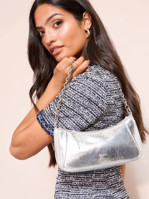 bag Friends Like These Silver Chain Shoulder Bag Next USA $54