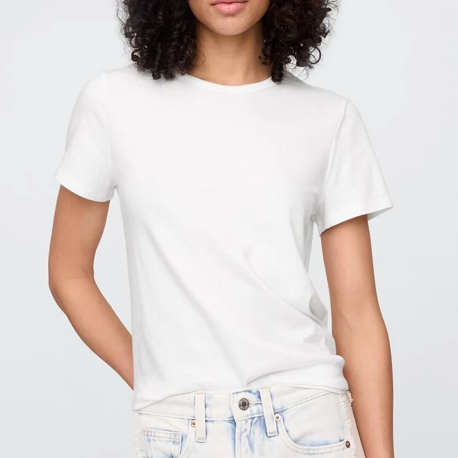 top Gap Factory Women's Favorite Crewneck T-Shirt Gap Factory $13.99