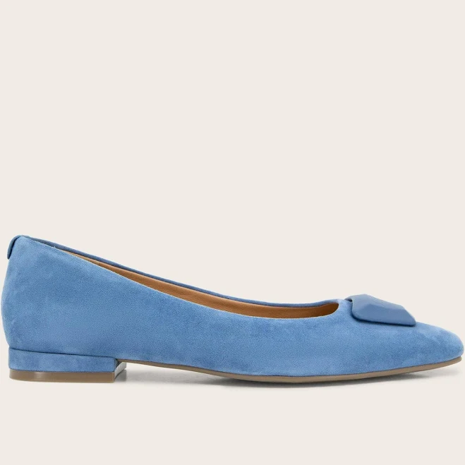 shoes Gentle Souls Women's Hanette Square Toe Suede Ballet Flats Kenneth Cole $169