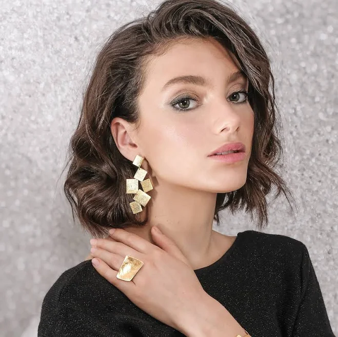 accessory Geometric Chandelier Earrings Etsy - OrlySegal $137