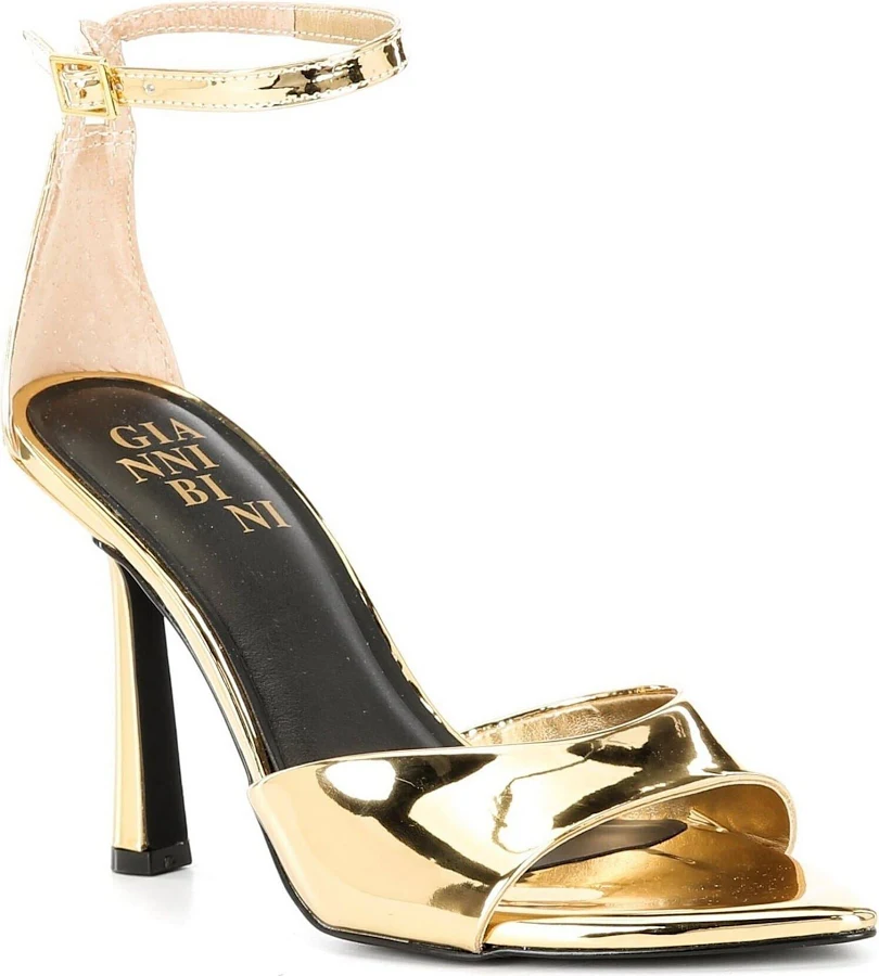 shoes Gianni Bini Women's Grady Mirror Metallic Stiletto Dress Sandals Dillard's $109.99