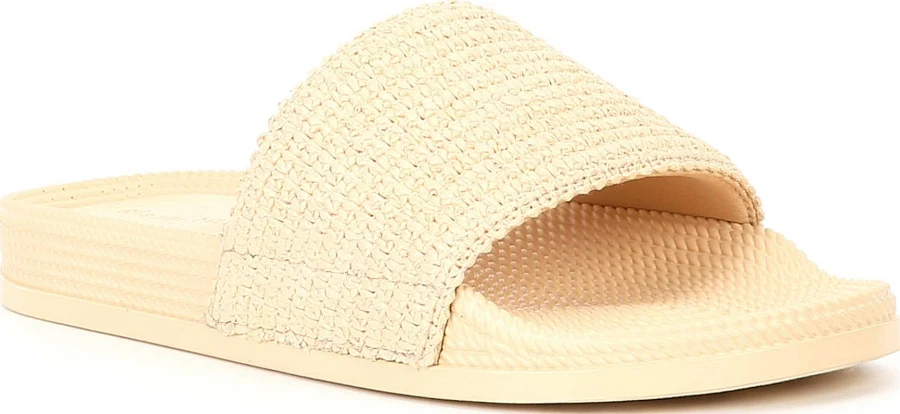 shoes Gianni Bini Women's Summadaze Raffia Banded Pool Slide Sandals Dillard's $49.99