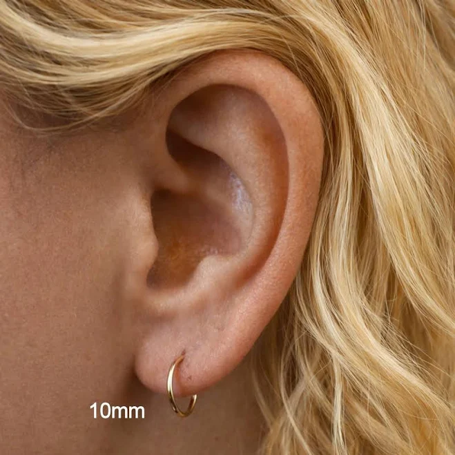 accessory Gold Filled Hoop Earrings Nadin Art Design - Personalized Jewelry $25