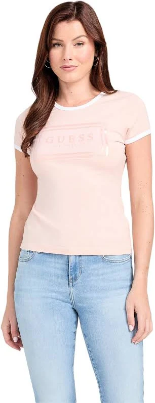 top GUESS Factory Women's Beau Ringer Tee Guess Factory $17.47