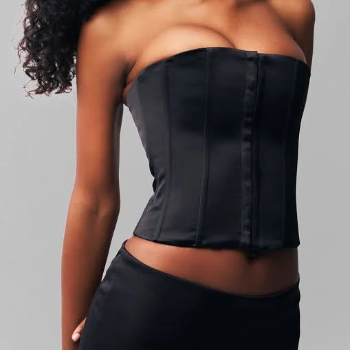 top GUIZIO Satin Corset Guizio $128