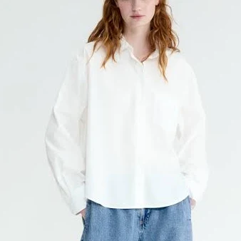 button down shirt H&M Ladies Oversized Poplin Shirt H&M $19.99