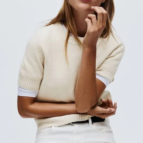 top H&M Ladies Short-Sleeved Sweater H&M $23.99