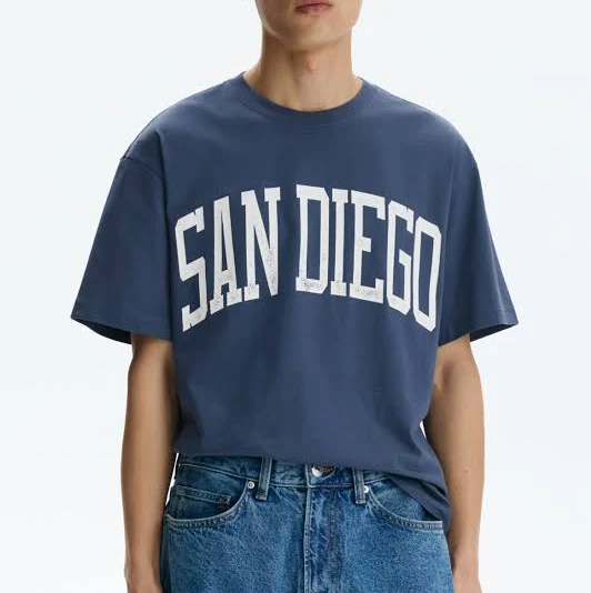 top H&M Men's Loose Fit Printed T-Shirt H&M $12.99