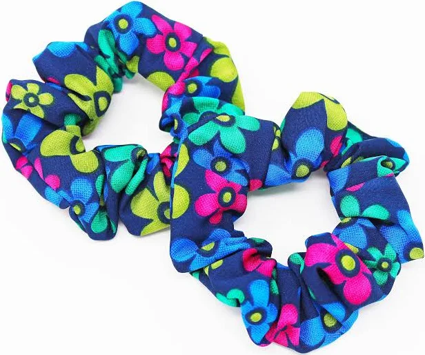 accessory Handmade Floral Print Hair Scrunchie Etsy - TopKnotFavors $2.99