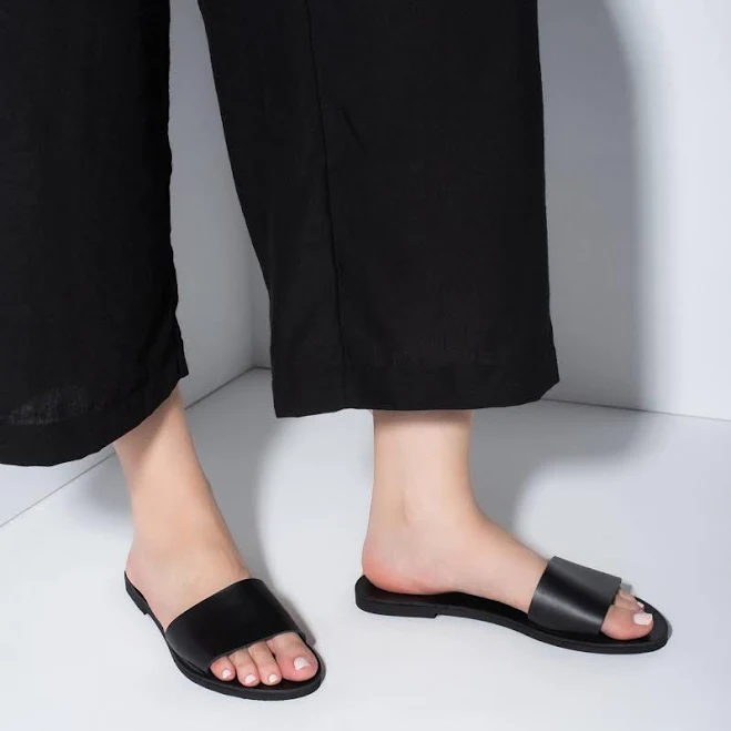 shoes Handmade Greek Leather Slides Etsy - Seller $89.15