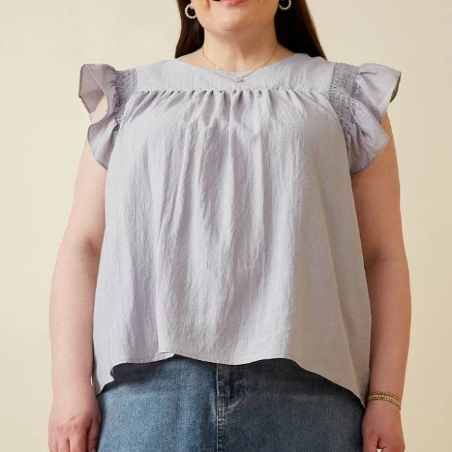 top Hayden Girls Womens Smocked Detail Top Cute Girls' Clothes Hayden LA $47