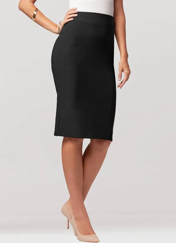 skirt High-Waisted Bodycon Midi Skirt with Back Slit Conceited Co. $20