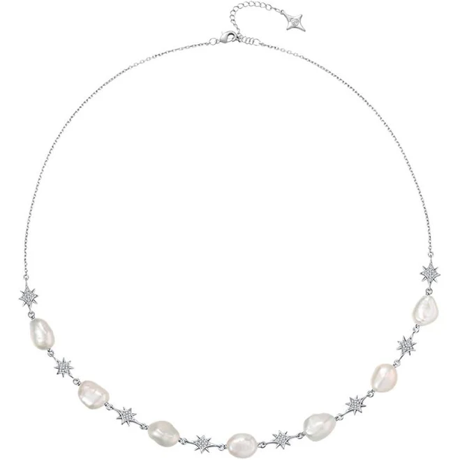 pearls HiPearl Sparkling Star Baroque Freshwater Pearl Strand Necklace HiPearl $117.95