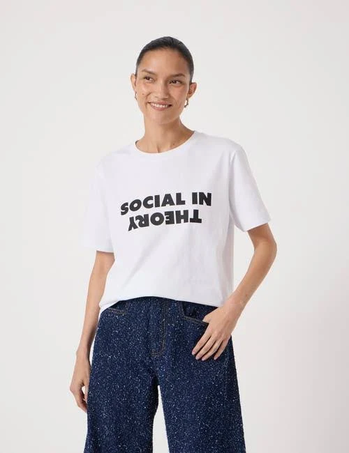 top Hush Women's Social In Theory Graphic T-Shirt Nordstrom $80