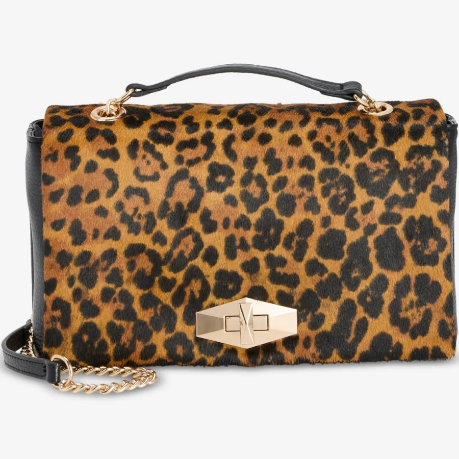 bag INC International Concepts Women's Soft Ajae Leopard-Print Shoulder Bag Macy's $49.27