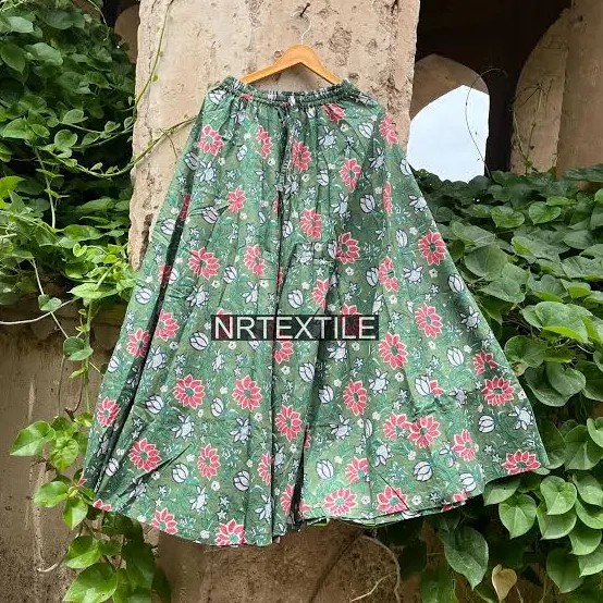 skirt Indian Handcrafted Floral Block Print Maxi Skirt Etsy - Seller $32.39