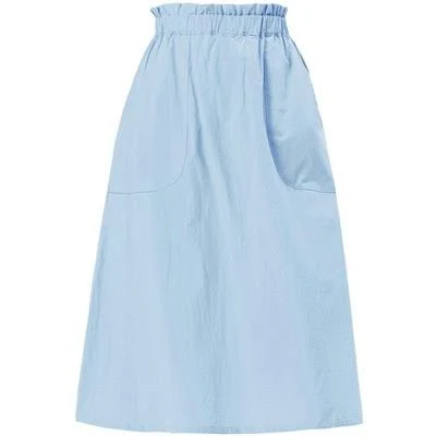 skirt Inspire Chic Women's Casual Elastic Waist Peasant A-Line Skirt with Pocket Target $29.99