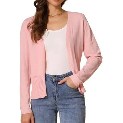 outerwear Inspire Chic Women's Open Front Long Sleeve Lightweight Spring Knit Cardigan Target $30.99