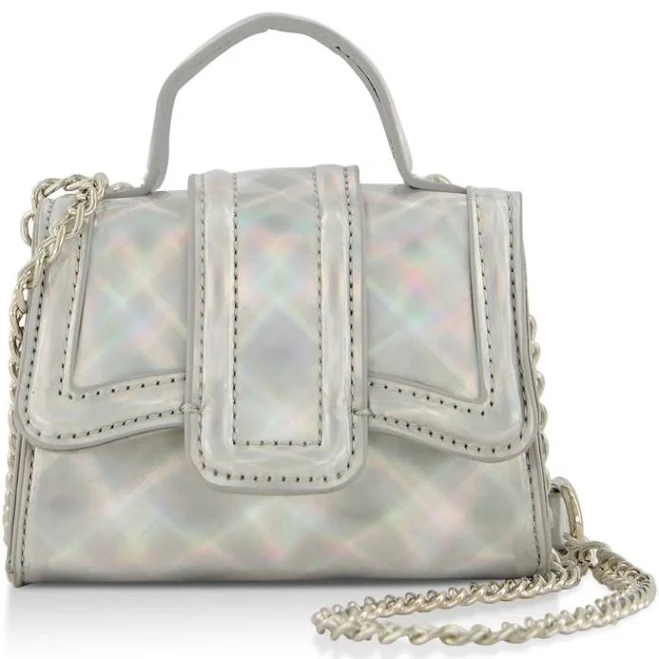 bag Iridescent Mini Handbag | Color: Silver | Size: Os | Key_Chin's Closet Poshmark $30