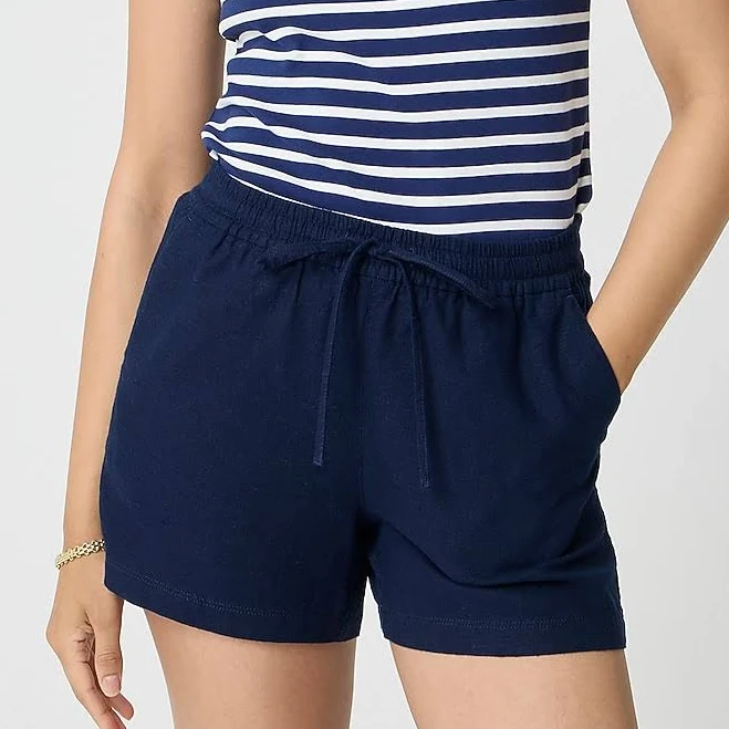shorts J.Crew Women's Linen-Blend Drawstring Shorts J.Crew Factory $34.5