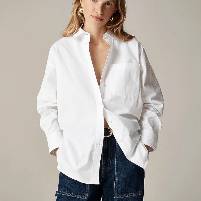 top J.Crew Women's &Eacute;tienne Oversized Oxford Shirt J.Crew $89.5