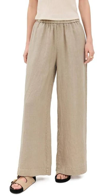 culottes James Perse Women's Lightweight Linen Culotte Pants - Natural - Wide-leg pants Lyst $150