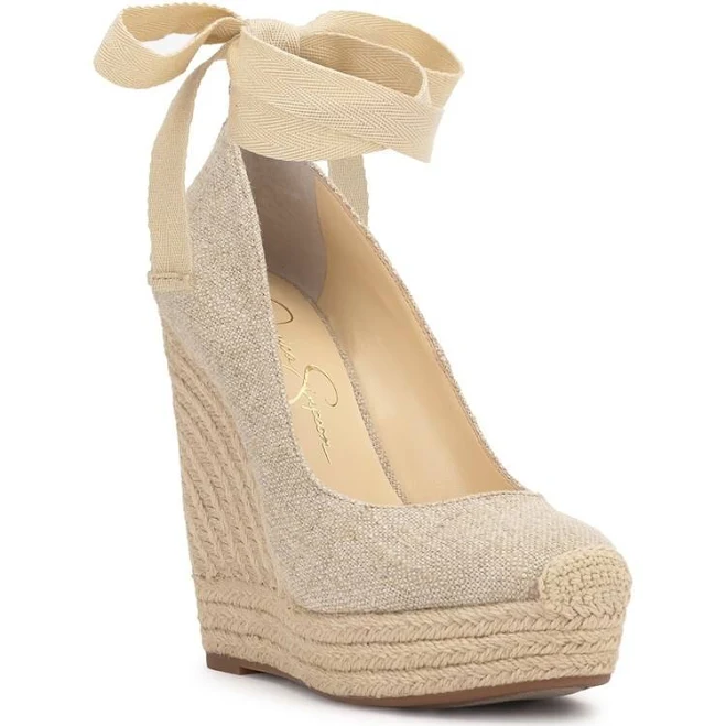 shoes Jessica Simpson Women's Zexie Espadrille Wedge Sandals Famous Footwear $99.99