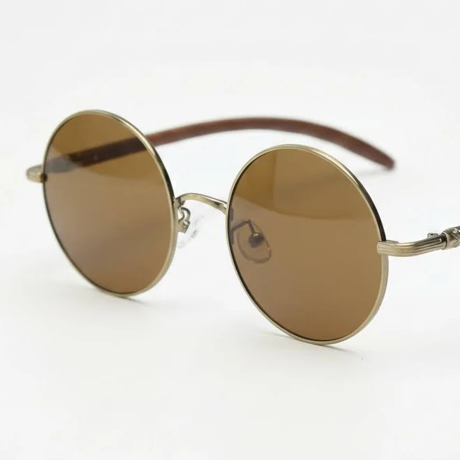 accessory Jo Round Metal Sunglasses with Tinted Lenses TXOME $41.4